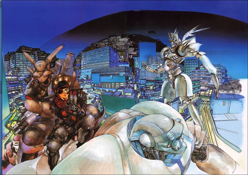fighting, 2K, appleseed, anime, sci fi, cyberpunk, manga