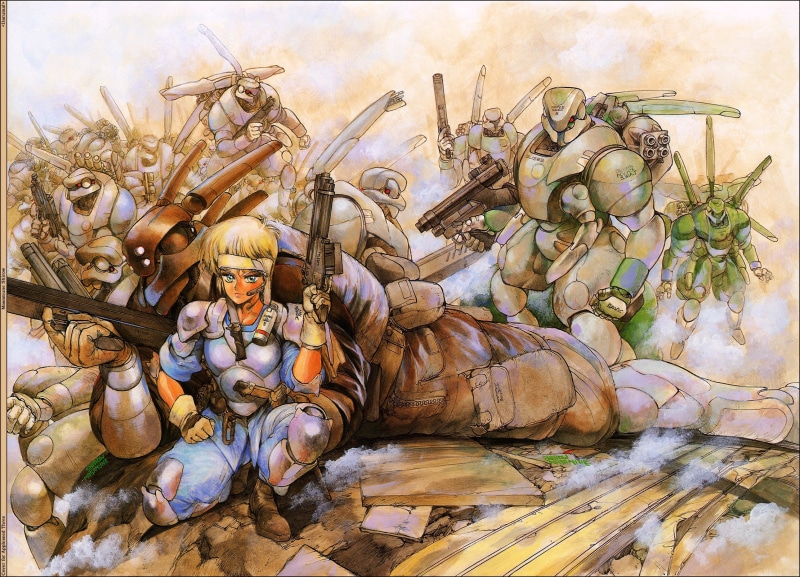 cyberpunk, manga, fighting, appleseed, sci fi, 2K, anime
