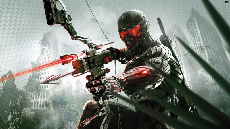 holding, government, machine gun, Crysis 3, army, headwear, military, archer, work helmet, rifle, adult, weapon, special, army soldier, gun