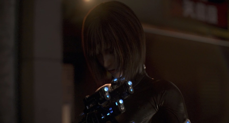 portrait, focus on foreground, headshot, activity, technology, looking, males, dark, brown hair, GANTZ:O, offspring, Gantz, one person, 1080P, child, indoors