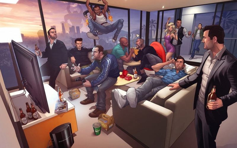 grand, video, stories, artwork, tommy, niko, gta, luis, vice, vercetti, city, lopez, liberty, san, games, bellic, johnson, carl, 1080P, andreas, theft