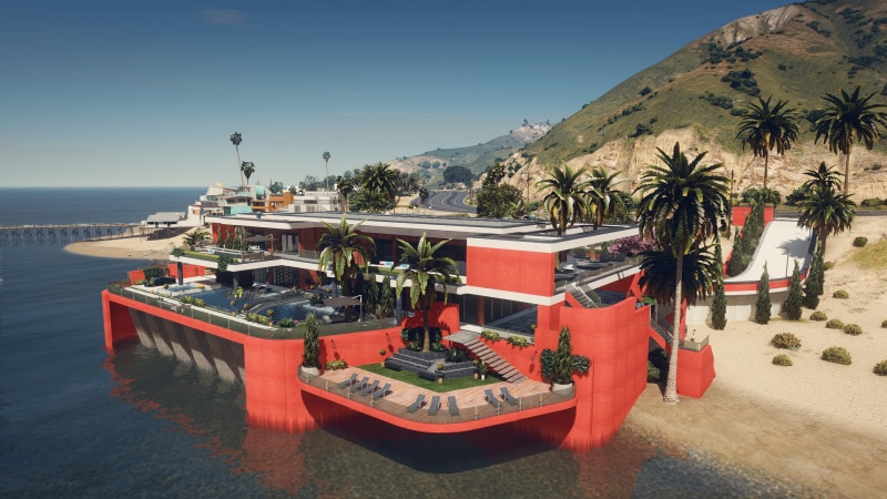 1080P, PC gaming, NVE, Malibu, Los Angeles, California, Grand Theft Auto V, money, NaturalVision Evolved, GTA San Andreas, Gamer, Graphics redux, mansion