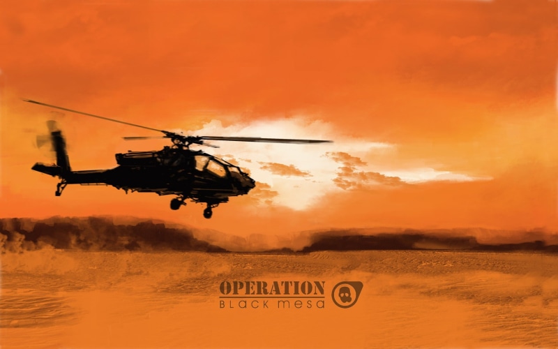 hd, 720P, orange, video games, life, helicopter, half, black, mesa