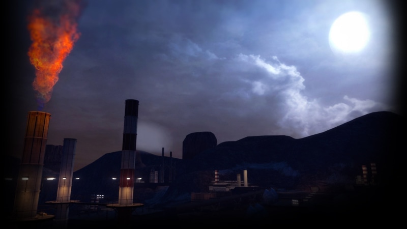dusk, night, no people, power in nature, industry, environmental issues, factory, 1080P, building exterior, sky, fuel and power generation, city, architecture