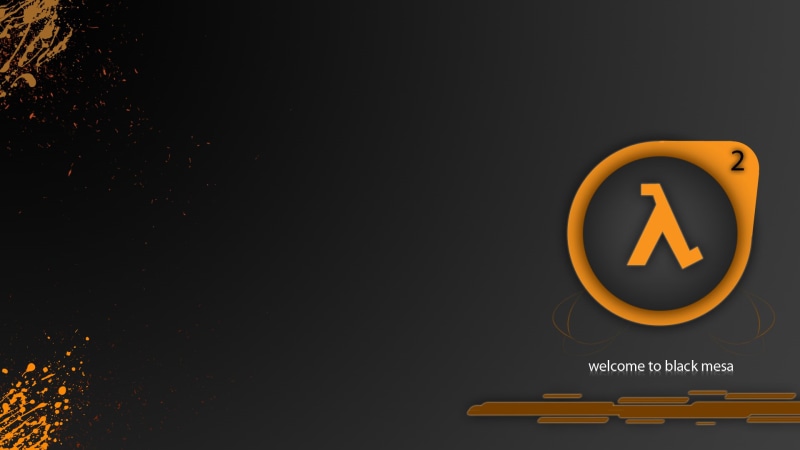 half life, minimalistic, mesa, corporation, black, valve, 1080P