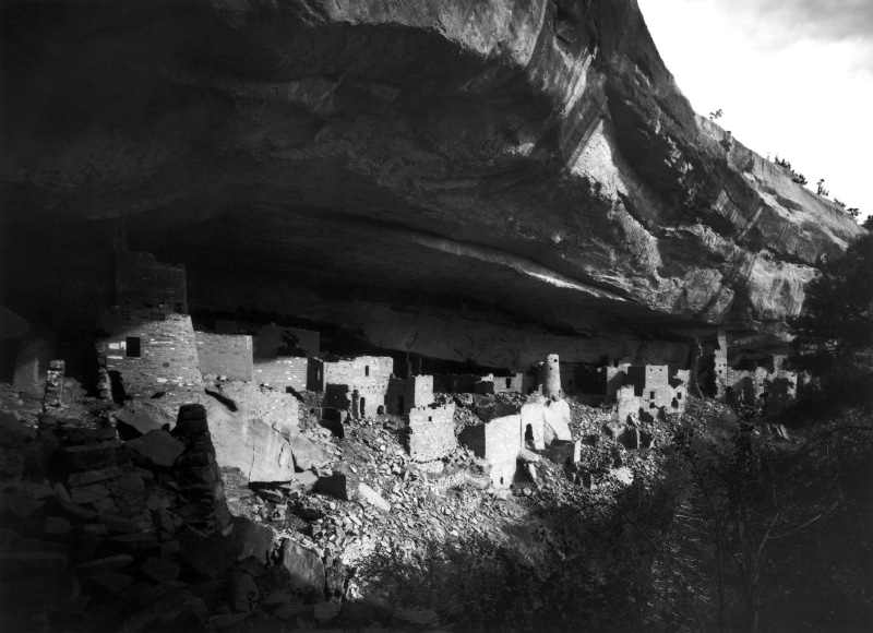 famous Place, uSA, travel destinations, Cliff Palace, black And White, religion, national park, verde, outdoors, palace, rock - Object, day, mountain, pueblo - Built Structure