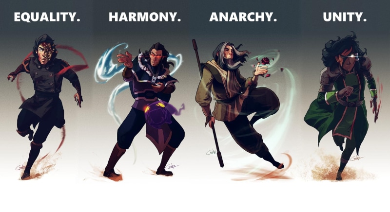 Unalaq, Zaheer, Amon, The Legend of Korra, Kuvira, Avatar: The Last Airbender, 1080P