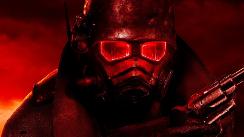 indoors, dark, human skeleton, spooky, front view, people, close-up, Fallout: New Vegas, fear, 1080P, communication, demon - fictional character, sign