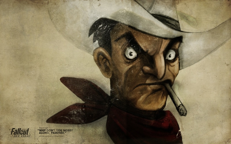 disguise, wall - building feature, celebration, lifestyles, indoors, front view, 1080P, video games, looking at camera, mask, Fallout: New Vegas, Fallout