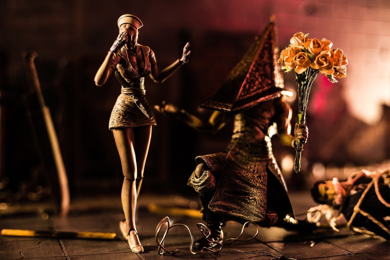 nurse, romance, Silent Hill, Pyramid head, Breaking up, bouquet, a Declaration of love, 1080P, horror, game
