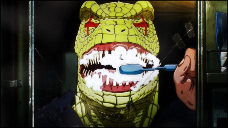 Dorohedoro, Caiman (Dorohedoro), trippy, anime, 1080P, manga
