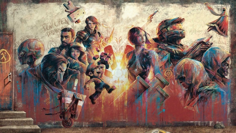 dead, half life, mass, xcom, 1080P, walking, fez, master, chief, assassins, effect, darksiders, halo, enemy, creed, dishonored, games, femshep, mario