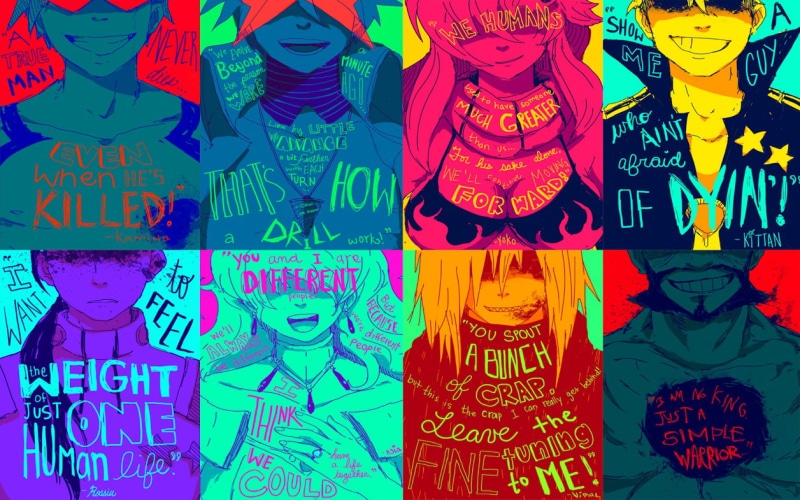 480P, Kamina, Lordgenome, Teppelin Nia, Littner Yoko, Simon, Tengen Toppa Gurren Lagann