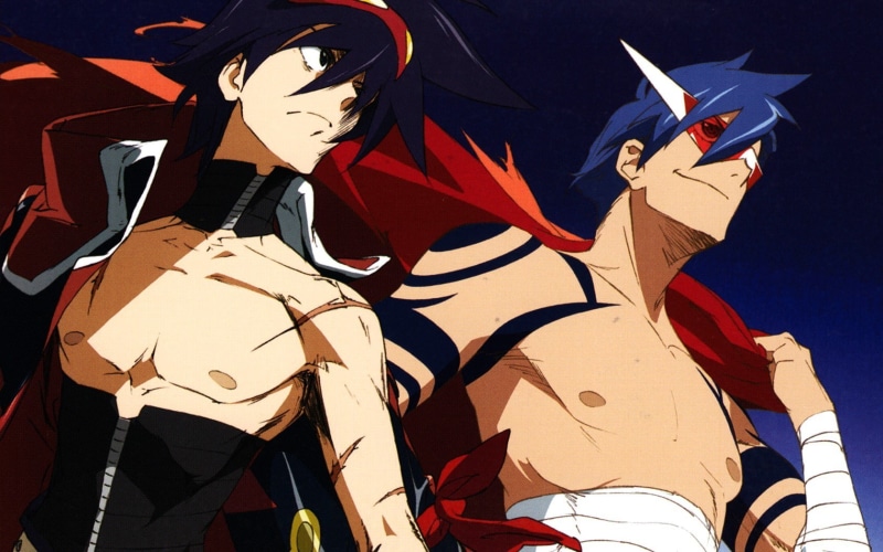 art and craft, red, paper, sunlight, no people, male likeness, nature, sky, 720P, creativity, Tengen Toppa Gurren Lagann, outdoors, human representation