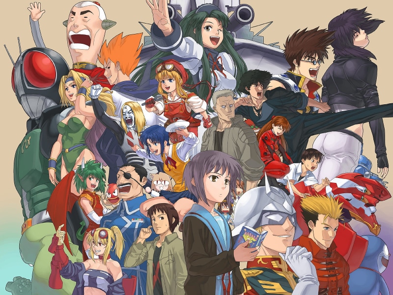trigun, bebop, cowboy, rider, metal, 720P, crossover, shell, doraemon, final, group, kamen, fantasy, ghost, detroit, city, macross