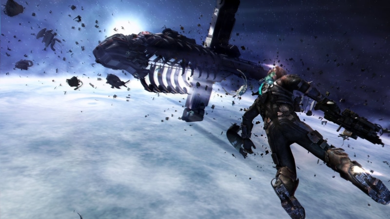 army, cloud - sky, winter, people, two people, sport, mid-air, 1080P, outdoors, day, real people, motion, sky, special forces, flying, Dead Space, Dead Space 3