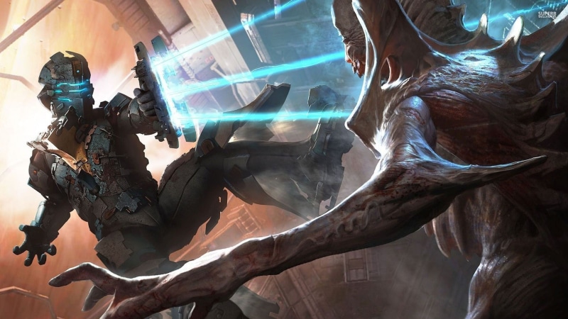 1080P, gun, responsibility, Dead Space 2, military, technology, day, video games, human body part, tree, people, digital, application, security
