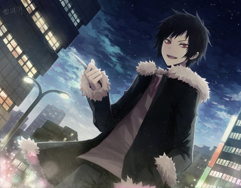 statue, Durarara!!, angel, building, building exterior, Anime, 1080P, sky, art and craft, representation, outdoors, male likeness, built structure, no people