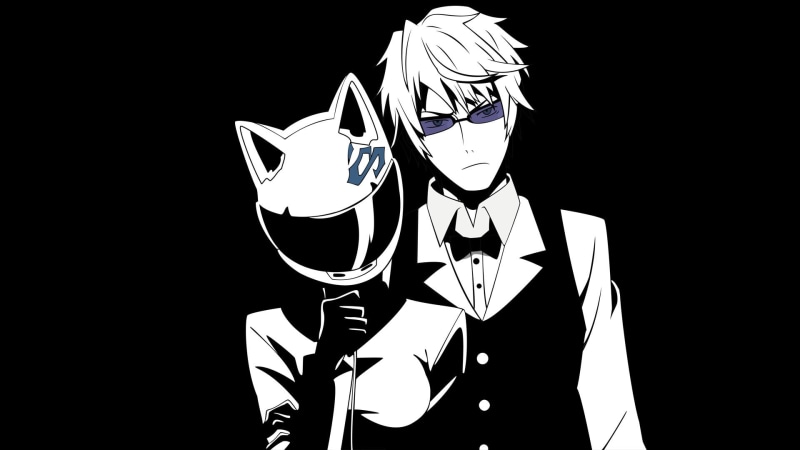 one person, standing, indoors, Celty Sturluson, 1080P, men, monochrome, obscured face, Durarara!!, copy space, cut out, business, unrecognizable person