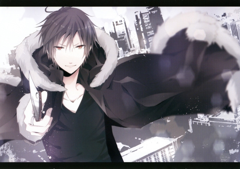 dagger, maine, orihara, fur, izaya, city, durarara, 2K