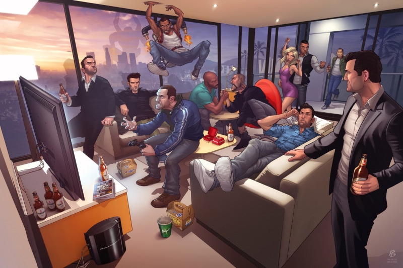 1080P, Grand Theft Auto, video games, Tommy Vercetti