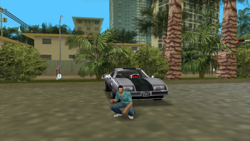 vaporwave, Screen Shot, grand theft auto, car, Rockstar Games, Tommy Vercetti, 1080P, Gamer, Grand Theft Auto Vice City