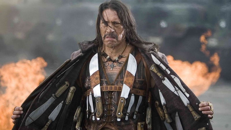 long hair, one person, adult, brunette, 1080P, aggression, social issues, outdoors, focus on foreground, mature adult, activity, men, anger, nature, Machete (movie)