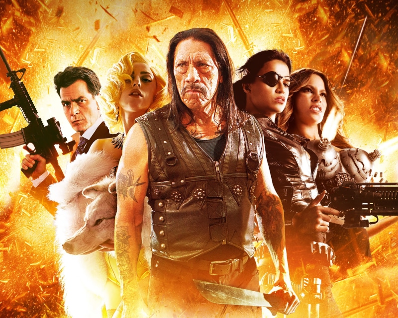Danny Trejo, Shé, Charlie Sheen, Machete Kills, Woman, Girls, Madame, Sofia Vergara, Thriller, Action, Blonde, Desdemona, Adventure, Lady Gaga, Backround