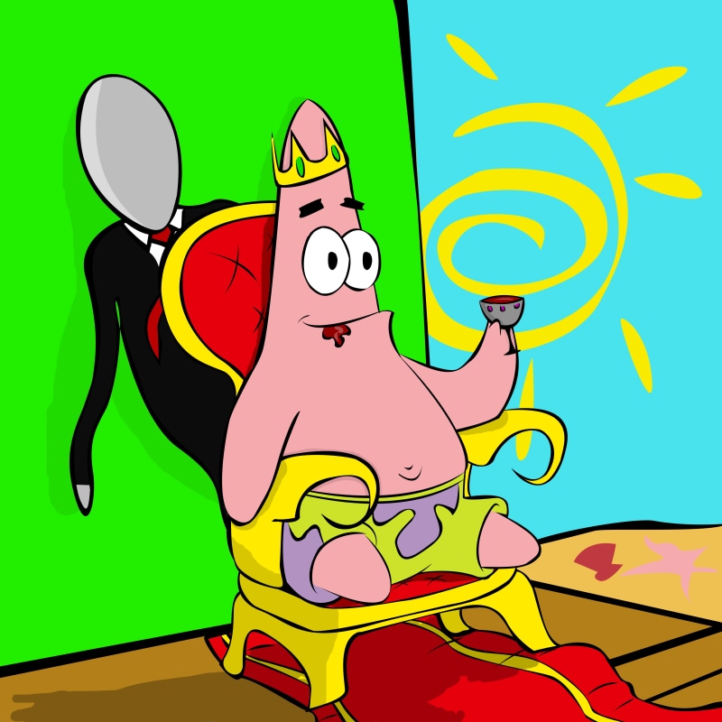 drawing, Spongebob SquarePants (Patrick), 4K, SpongeBob SquarePants, illustration, cartoon, animation, spongebob