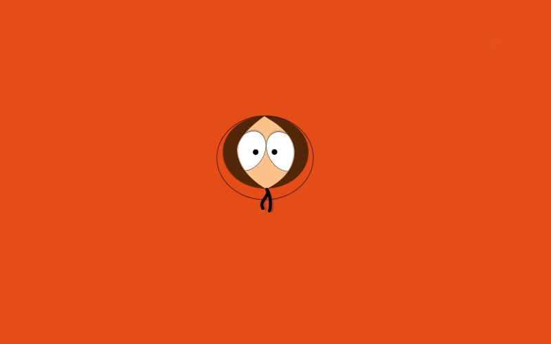 minimalism, vertebrate, painted Image, sign, Kenneth (Kenny) McCormick, joy, computer Graphic, red, bird, orange background, characters, cartoon, smiling