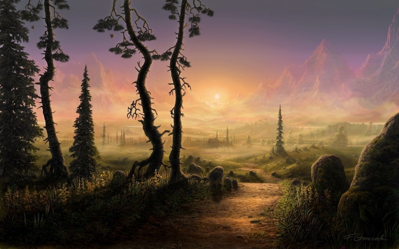 digital art, nature, landscapes, paintings, artistic, fel x deviantart com, fantasy, 1080P