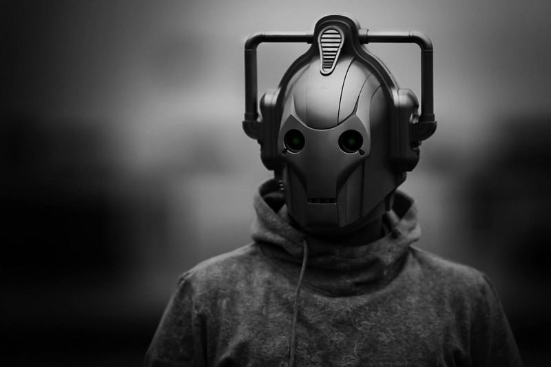 480P, Doctor Who, Cybermen, cyberman, monochrome