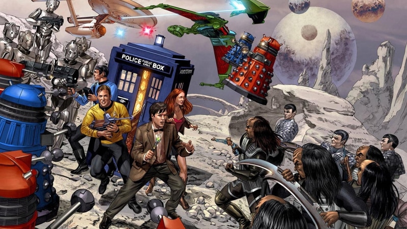 day, young men, outdoors, women, young adult, mode of transportation, real people, adult, animated, crossover, digital, Doctor Who, men, people, group of people