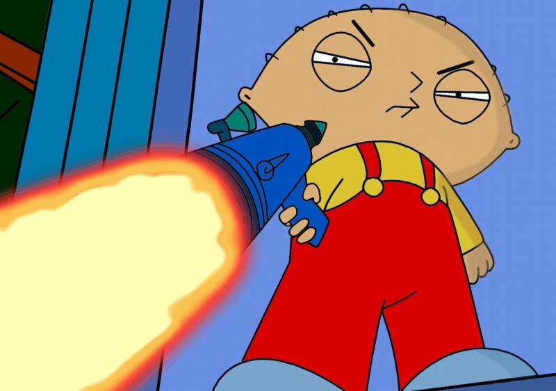 TV Show, multi colored, enjoyment, clear sky, positive emotion, 720P, human body part, cartoon, Family Guy, men, one person, adult, day, outdoors, Stewie Griffin
