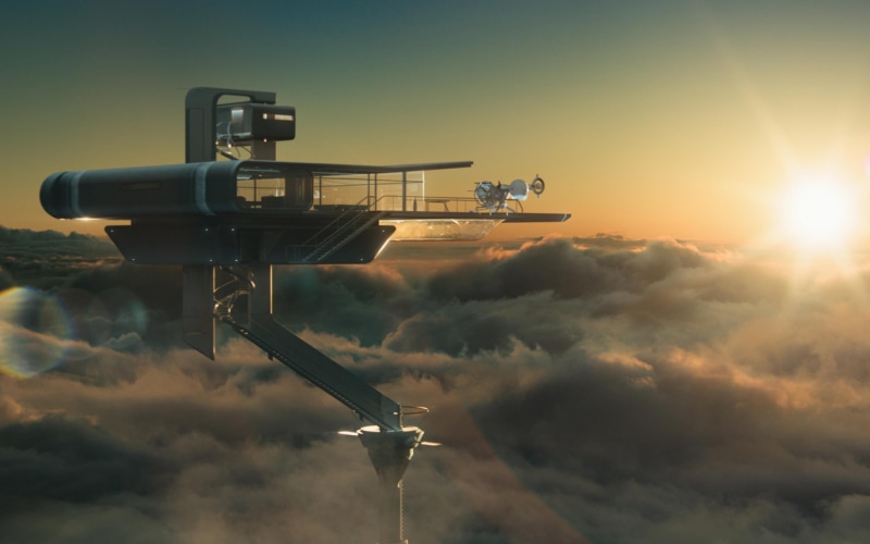 cloud - sky, sunset, machinery, photography themes, outdoors, beauty in nature, sky, nature, 2K, orange color, Oblivion (movie), safety, transportation