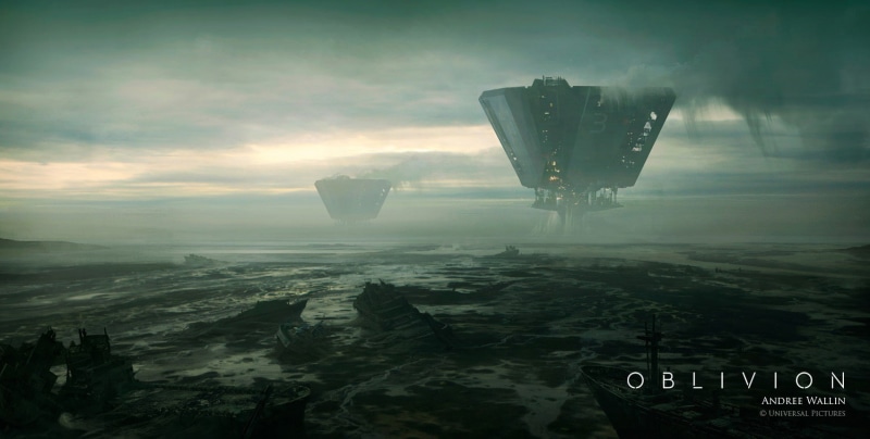 movies, 720P, concept art, space, digital art, Universal Pictures, Oblivion (movie), fantasy art, artwork, futuristic, Andree Wallin, science fiction