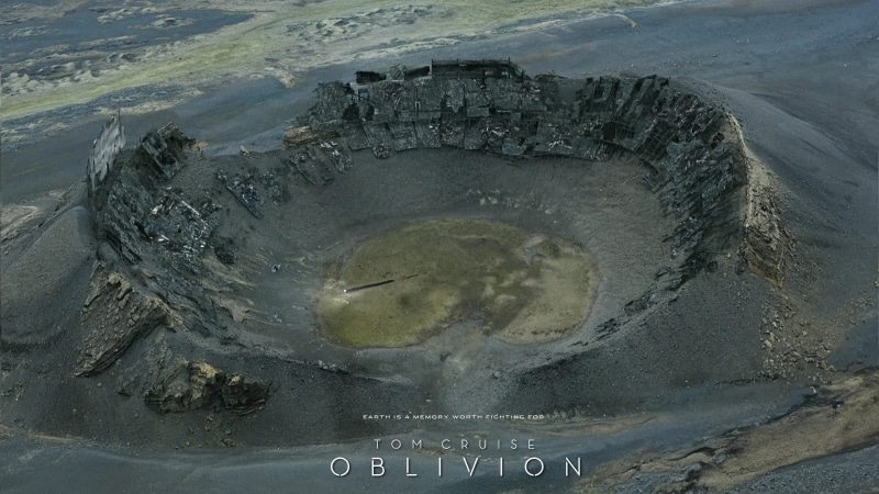 Oblivion (movie), 720P, Shattered, artwork, Tom Cruise, Universal Pictures, fantasy Art, Futuristic, Stadium
