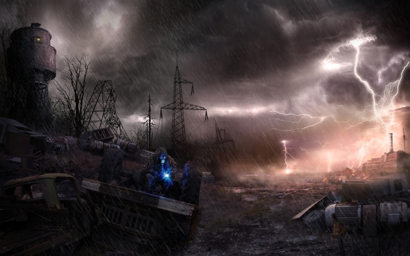 no people, storm cloud, thunderstorm, outdoors, ominous, night, 2K, apocalyptic, video, extreme weather, dramatic sky, cloud - sky, nature, video games