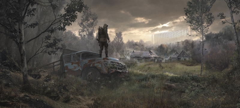 digital art, gas masks, video games, 2K, mask, video game art, ultra-wide, radiation, ultrawide, S.T.A.L.K.E.R. 2