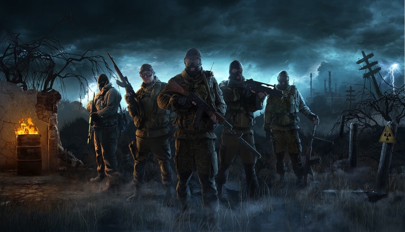 holding, gun, government, weapon, military, Survarium, sign, group of people, men, conflict, war, young adult, adult, armed forces, aggression, 2K, warning sign
