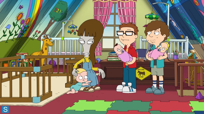dad, 4K, animation, family, series, american, cartoon, comedy