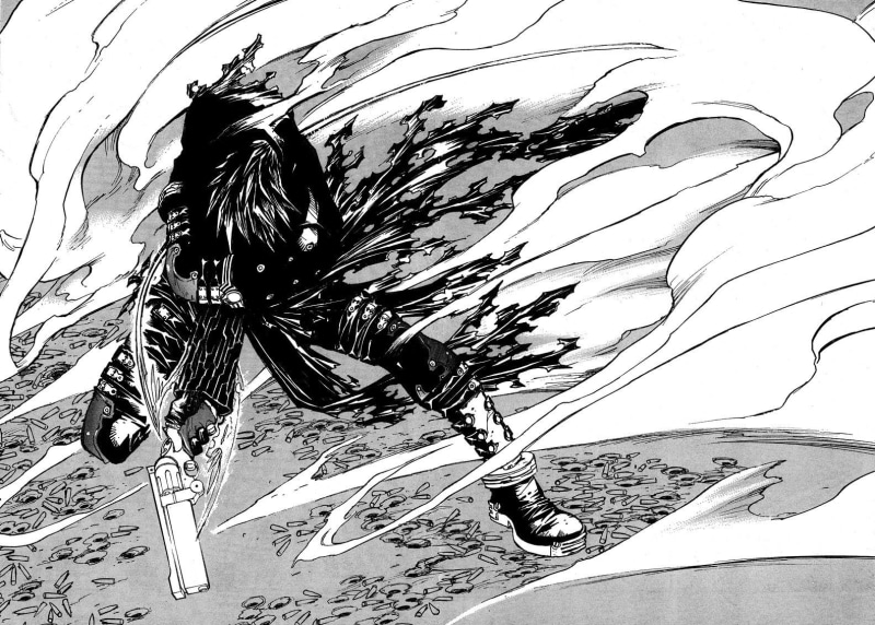 paper, feather, nature, craft, Trigun, anime, text, representation, drawing - art product, close-up, no people, 720P, high angle view, Vash the Stampede