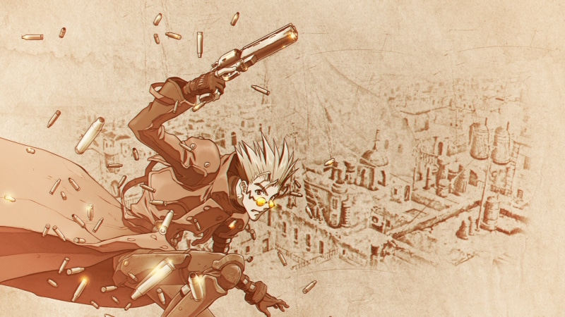 Trigun, Vash the Stampede, 1080P, shell casing