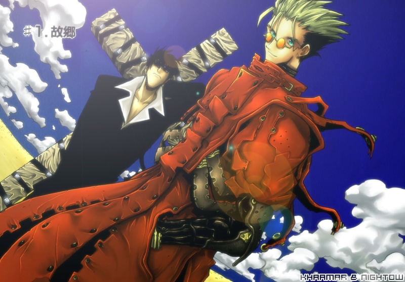 Machine Gun, Futuristic, Glasses, gun, Vash The Stampede, Trigun, Nicholas D. Wolfwood, 720P