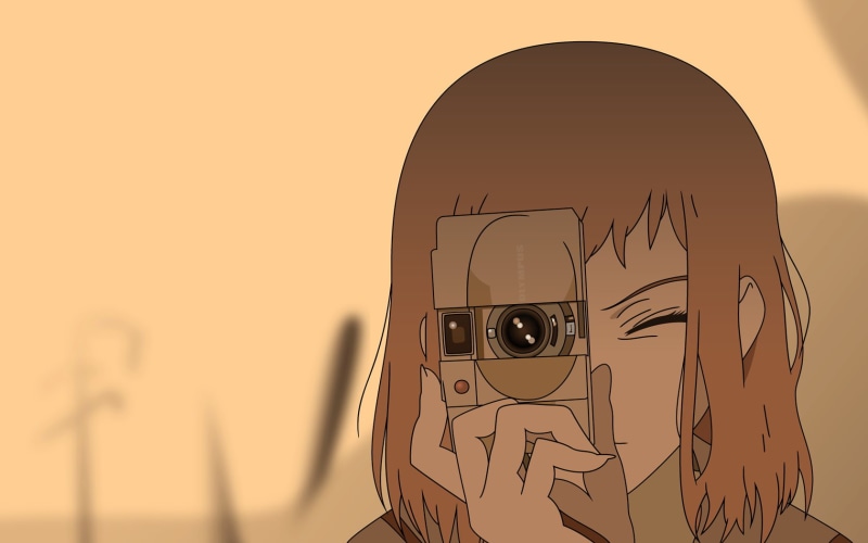 studio shot, 720P, portrait, FLCL, hairstyle, human body part, colored background, copy space, nature, indoors, human representation, close-up, body part