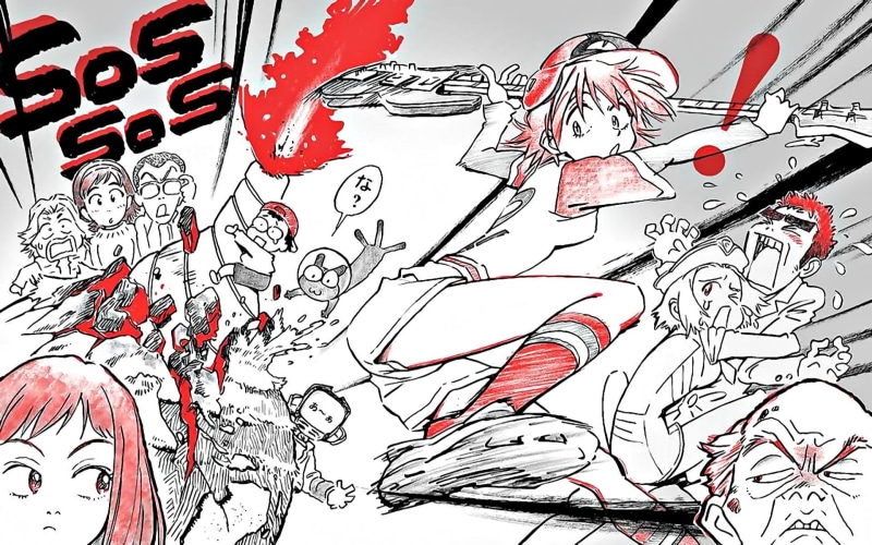 drawing - art product, ink, anime, white color, red, representation, sketch, pattern, indoors, paper, art and craft, communication, text, craft, graffiti