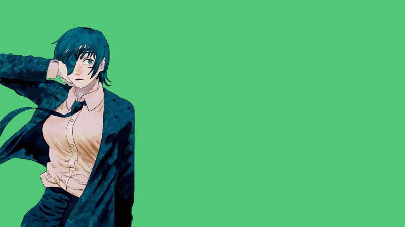 Himeno (Chainsaw Man), emerald, Chainsaw Man, anime girls, 1080P, anime