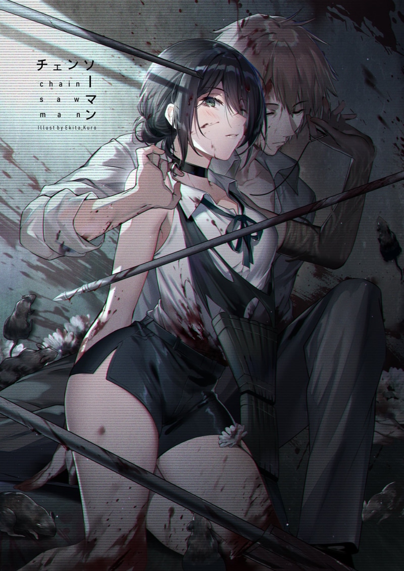 anime girls, Chainsaw Man, 1080P