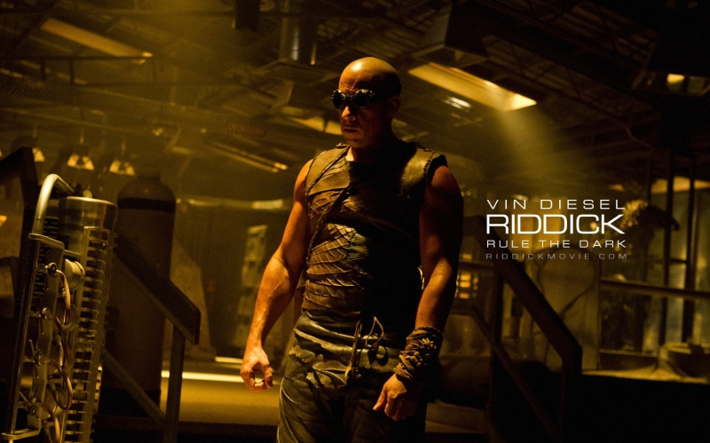 three quarter length, men, Riddick, stage, real people, Vin Diesel, performance, standing, mid adult men, music, lifestyles, indoors, leisure activity