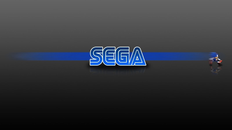 communication, western script, neon, single word, blue, close-up, minimalism, night, sign, black background, illuminated, 1080P, Sega, indoors, no people